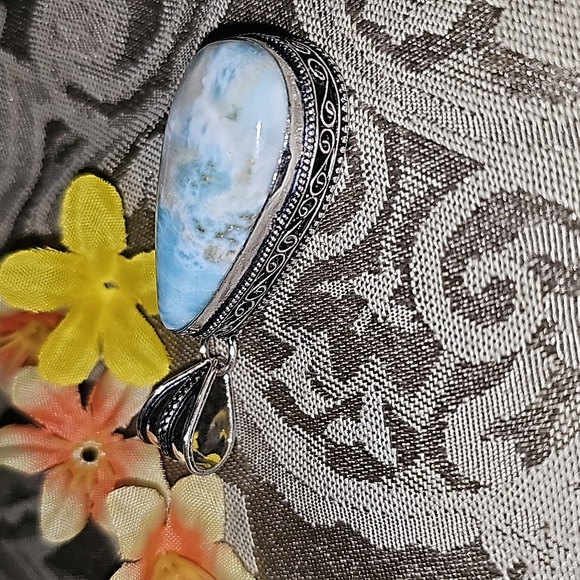 New large Larimar pendant - Picture 4 of 8